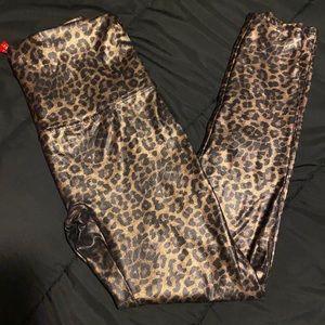 Faux Leather Leopard Spanx Leggings